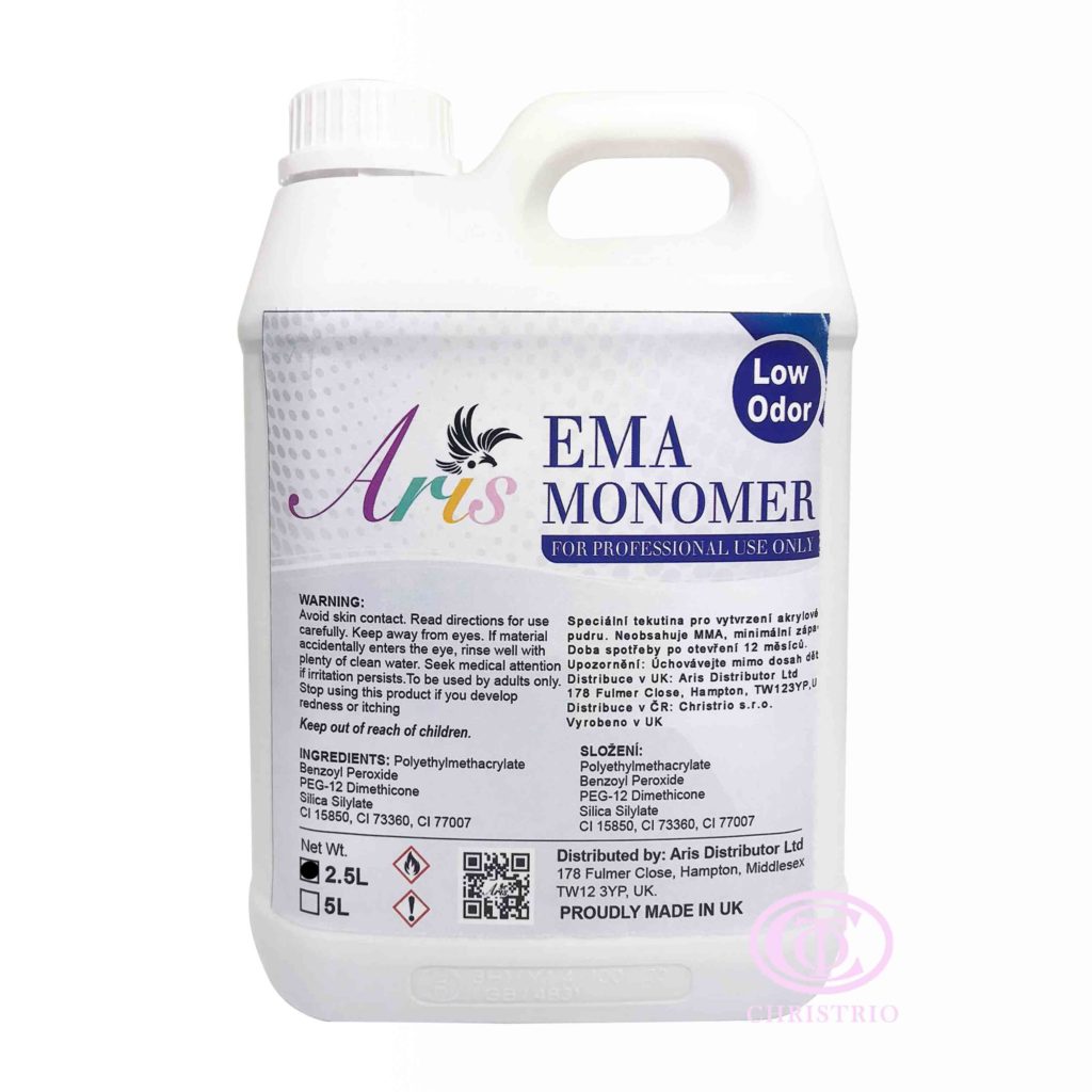 ARIS EMA MONOMER Liquid – Tvrdidlo pro akrylovou modeláž (2,5L)