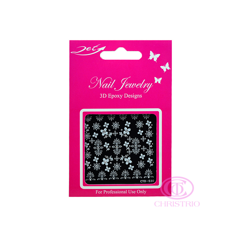 JET Nail Jewelry 3D Epoxy Designs stickers - S10