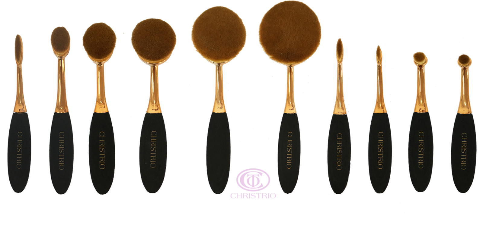 CHRISTRIO Make Up brush set 10pcsbox