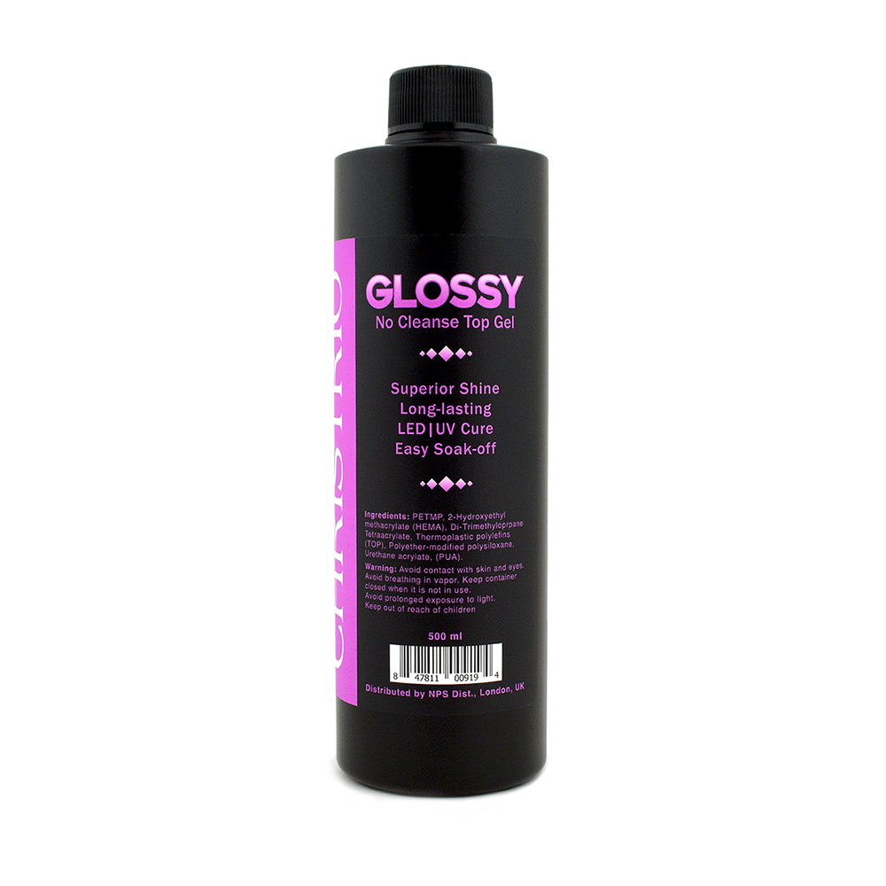 Glossy No Cleanse Top Gel (500ml)