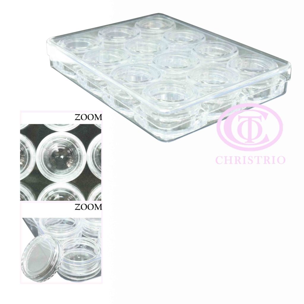 Plastic box for rhinestone – box na zdobení