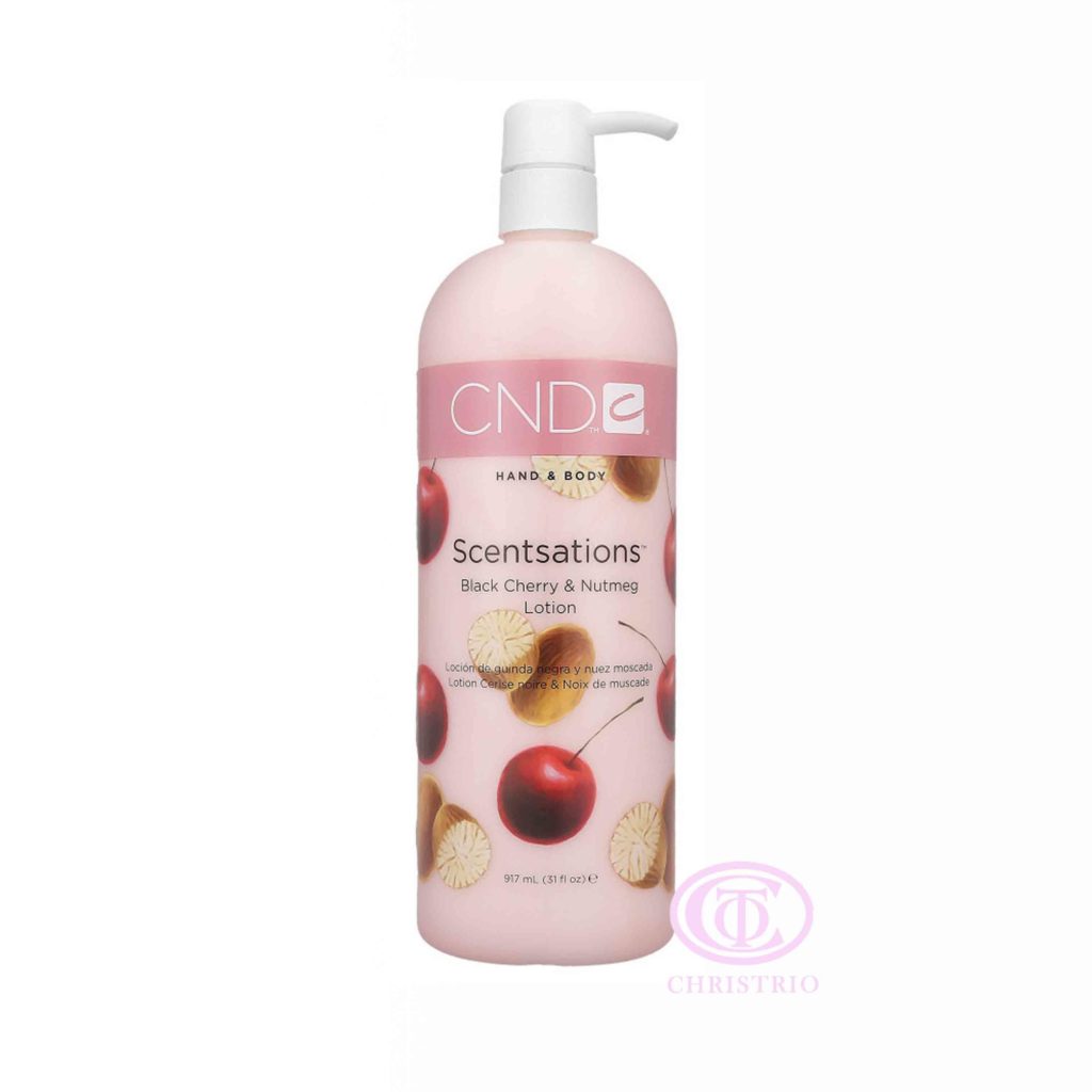 CND Hand & Body Scentsations – Vyživující krém na ruce (Black Cherry & Nutmeg 917ml)