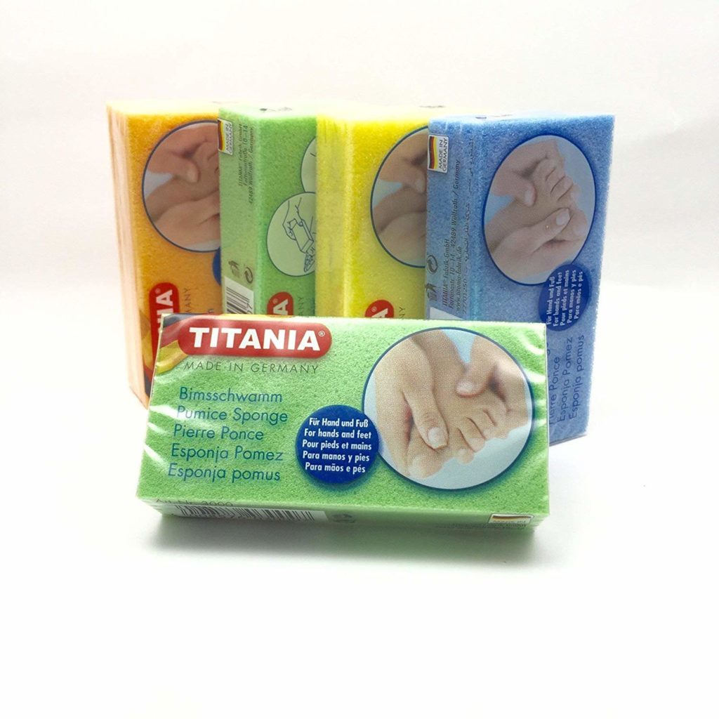 TITANIA pumice sponge (blue, green, orange, yellow) – aplikátor pro ruční leštění
