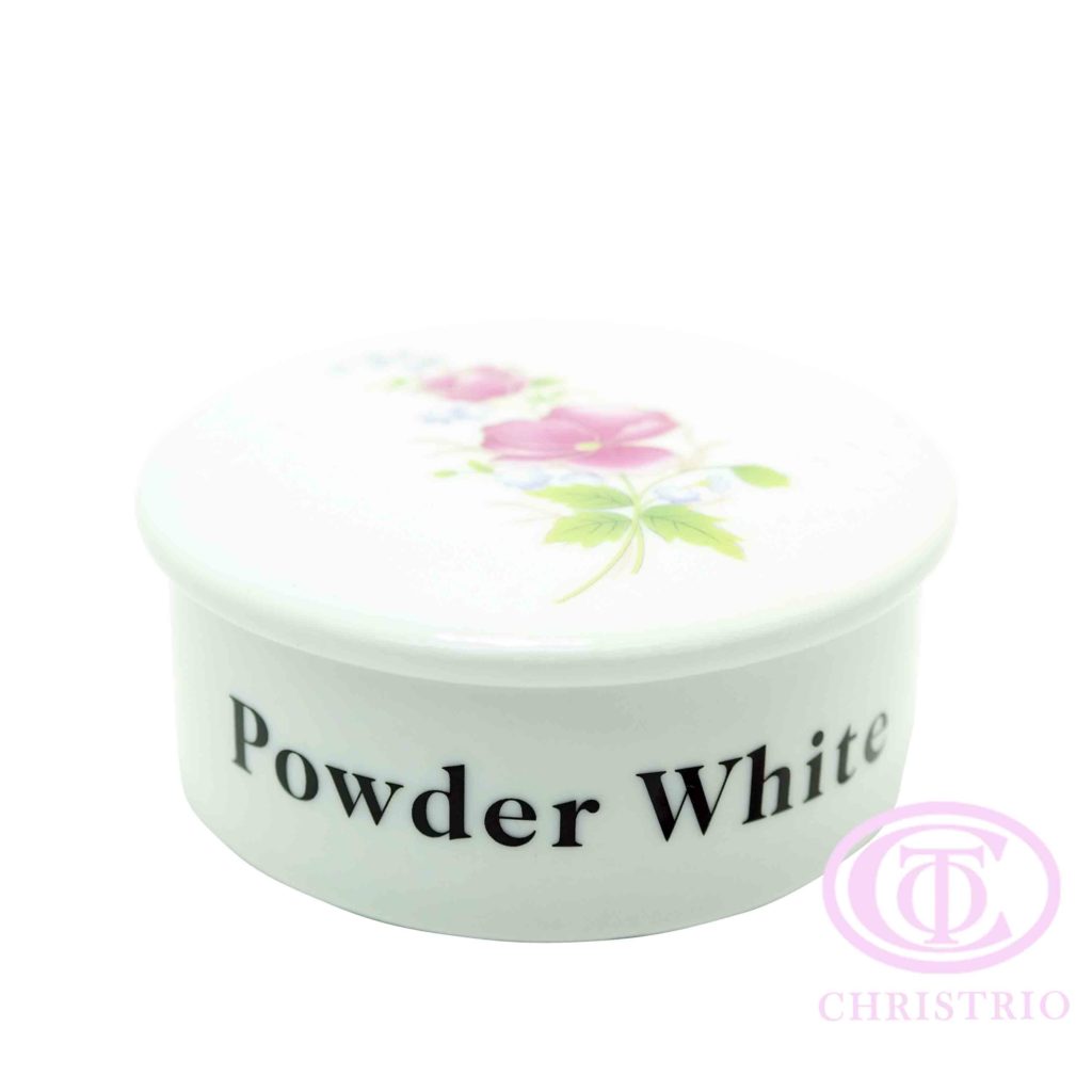 Empty Powder Jar ceramic – powder pink