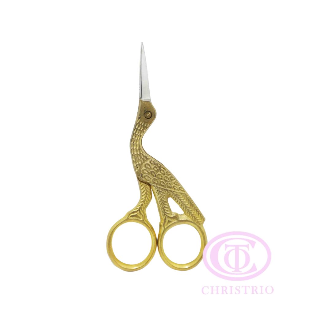 Gold Stork Scissors S-L golden