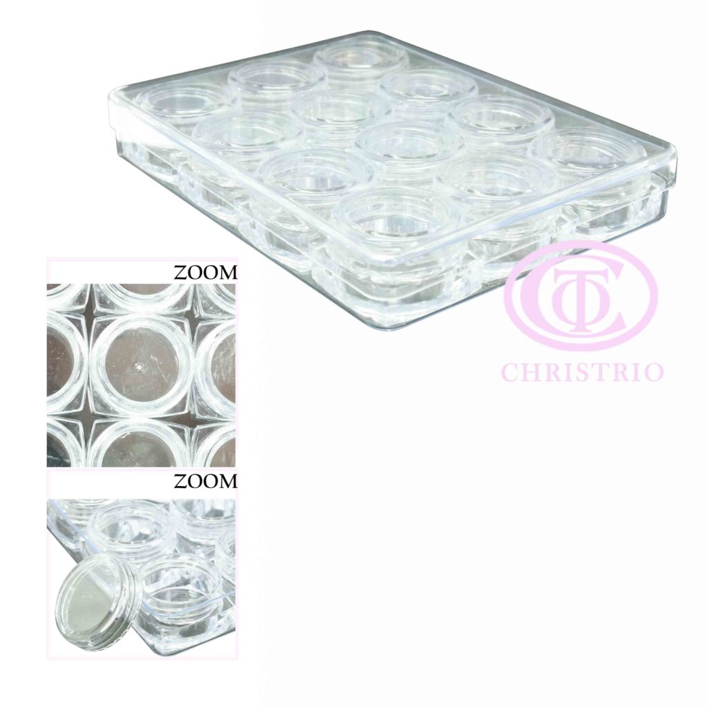 Plastic box for rhinestone – box na zdobení