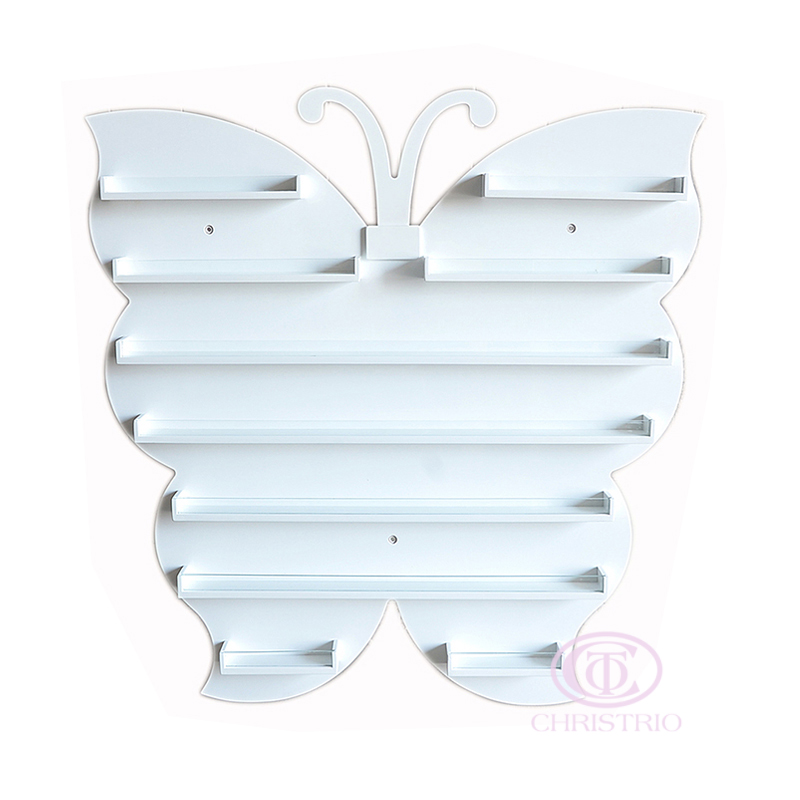 Butterfly Wall rack L 82x80x5,5cm  white – Stojan na laky