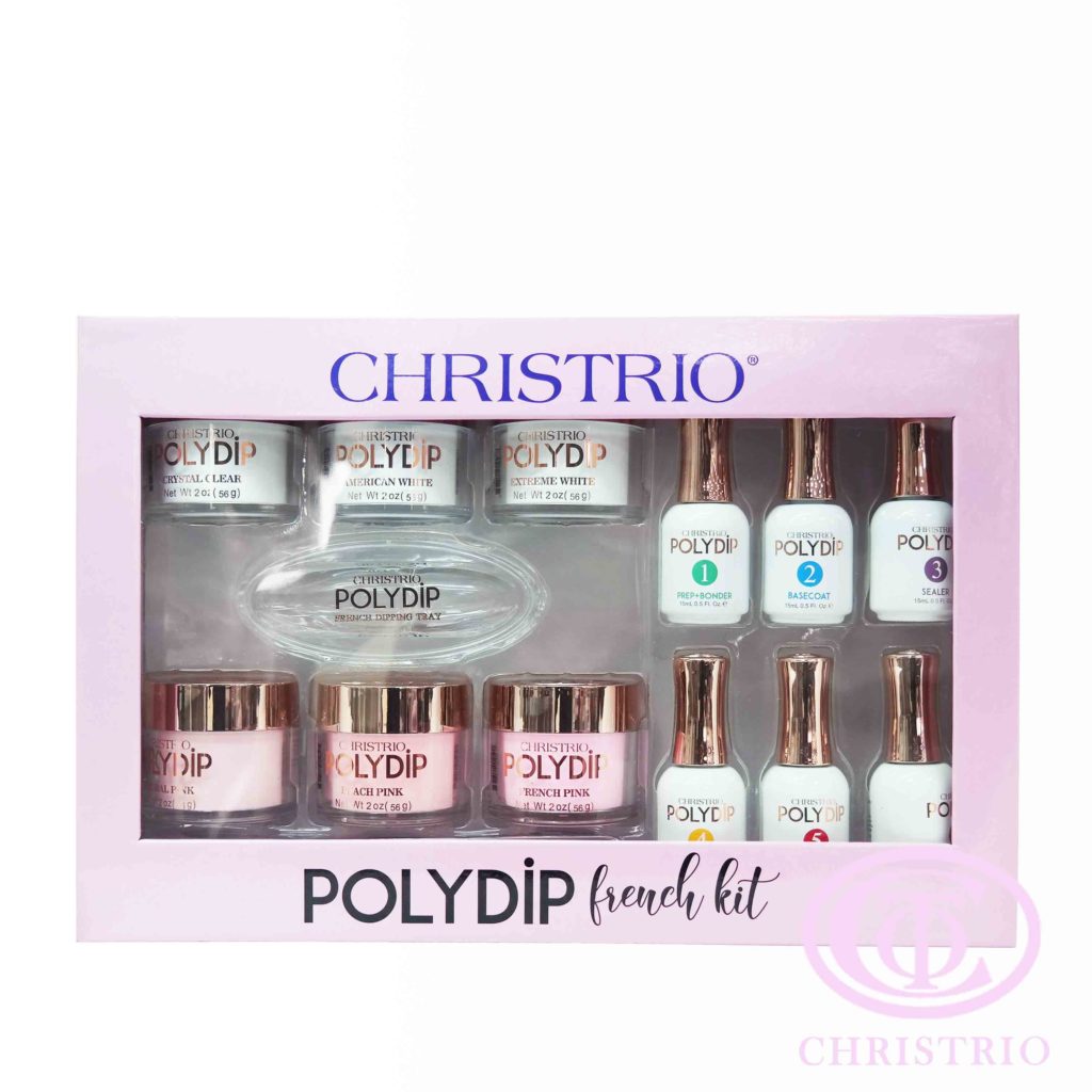 Christrio PolyDip French Kit – Sada akrylový pudr