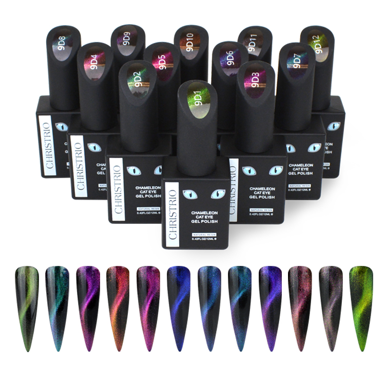 Chameleon Cat Eye 9D Gel Polish Set (12x12ml)