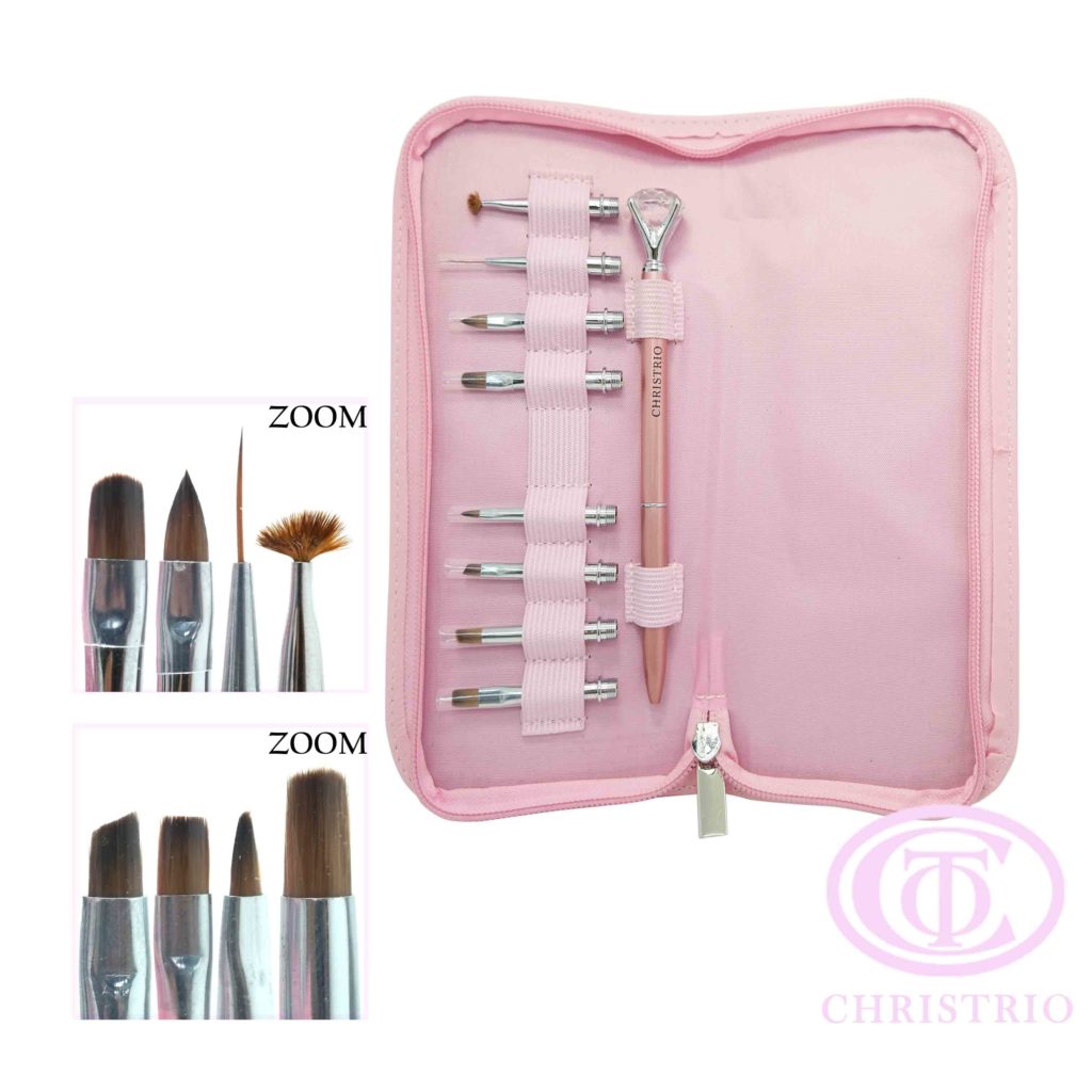 CHRISTRIO Pink Diamond Brush set – štětec (5ks)