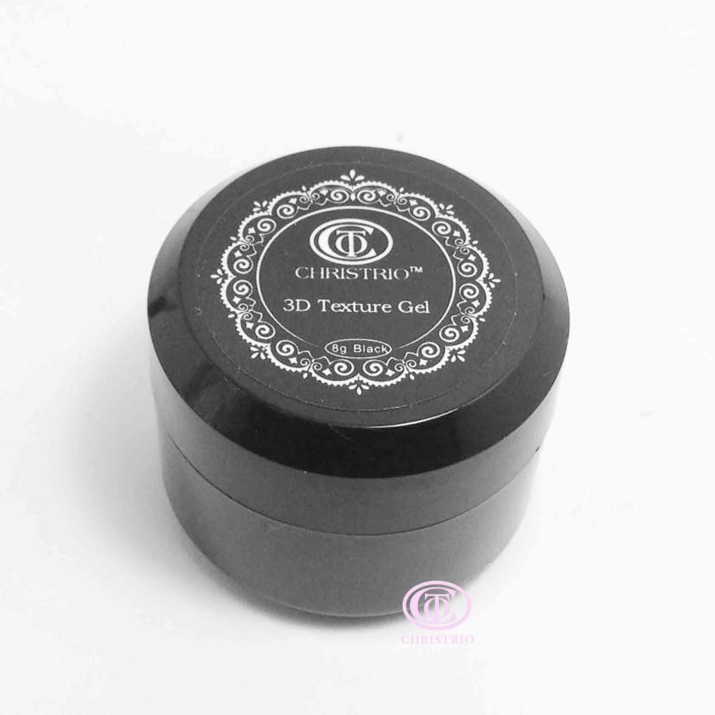 CTO 3D Texture gel – Modelovací gely Black (8g)